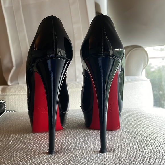 Christian Louboutin Paris black paltform shoes. - Picture 4 of 5